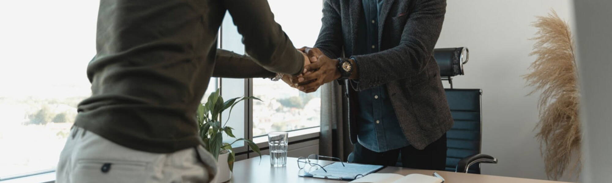 recruiting Business Men shaking hands 